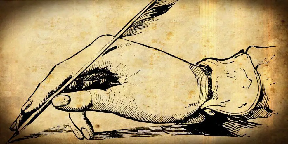 Poezijos rašymas su plunksna